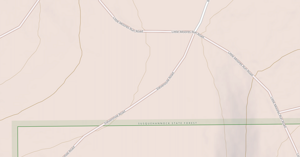 Map preview of Susquehannock State Forest Snowmobile Trails