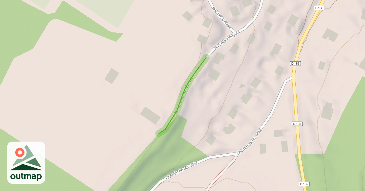 Map of Chemin de la Curée