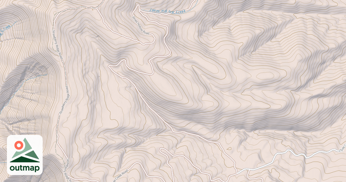 Map of Clyde Creek Cutoff Snomo Groom