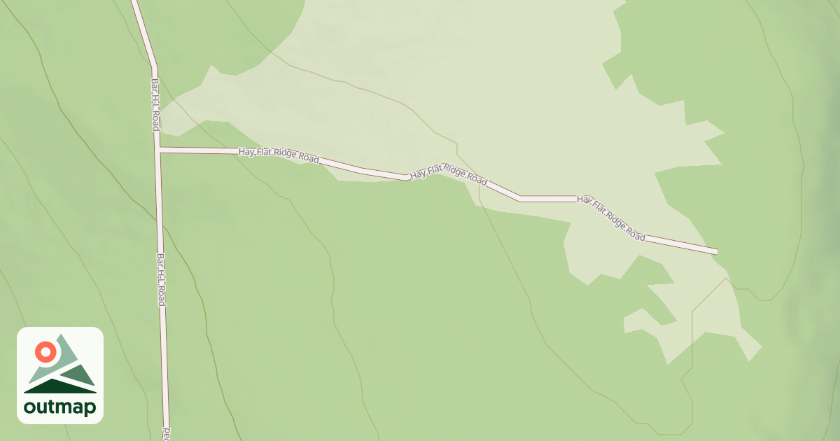 Map of HAY FLAT RIDGE