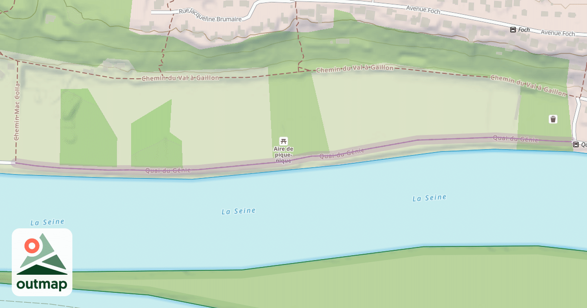 Map of Quai du Génie