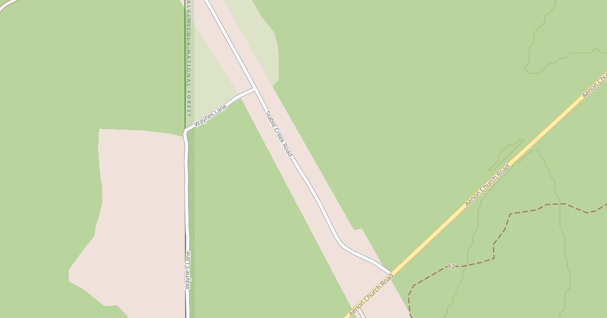 Map preview of NEW HOPE CHURCH ROAD