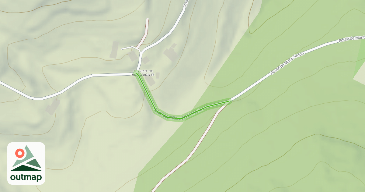 Map of Route du Cheix de Boisserolles