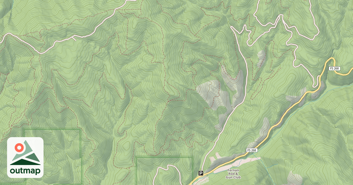 Map of USFS Motor Vehicle Use Map Trails 11897