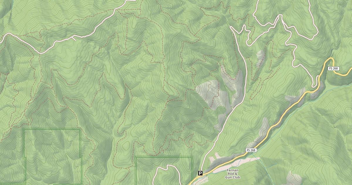 Map preview of USFS Motor Vehicle Use Map Trails 11897