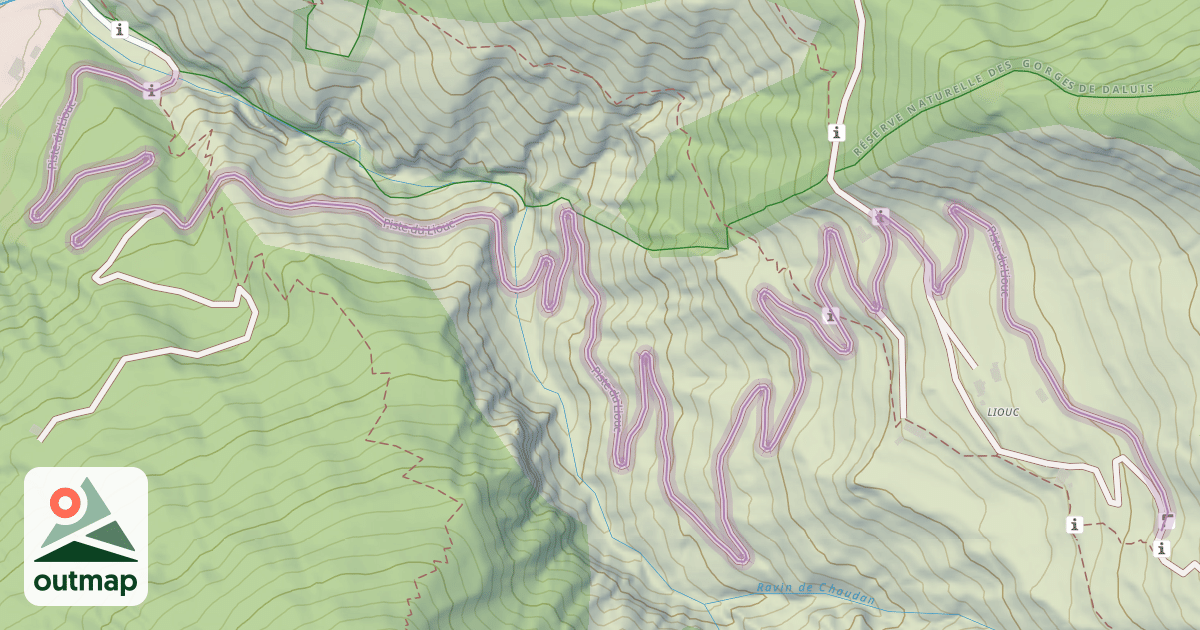 Map of Piste du Liouc