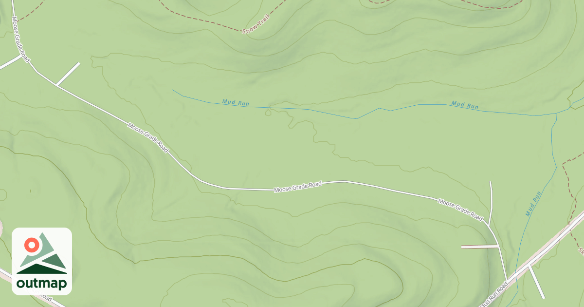 Map of Moshannon State Forest & Parker Dam State Park Snowmobile & Cross Country Skii Trails
