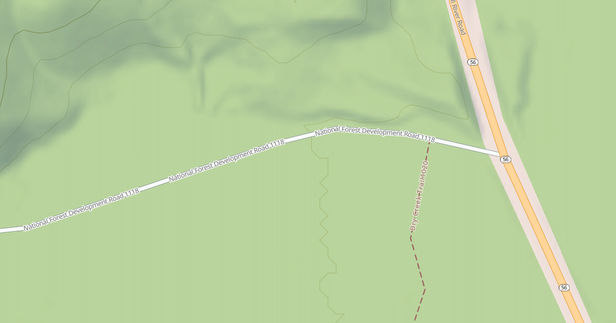 Map preview of DRY CREEK