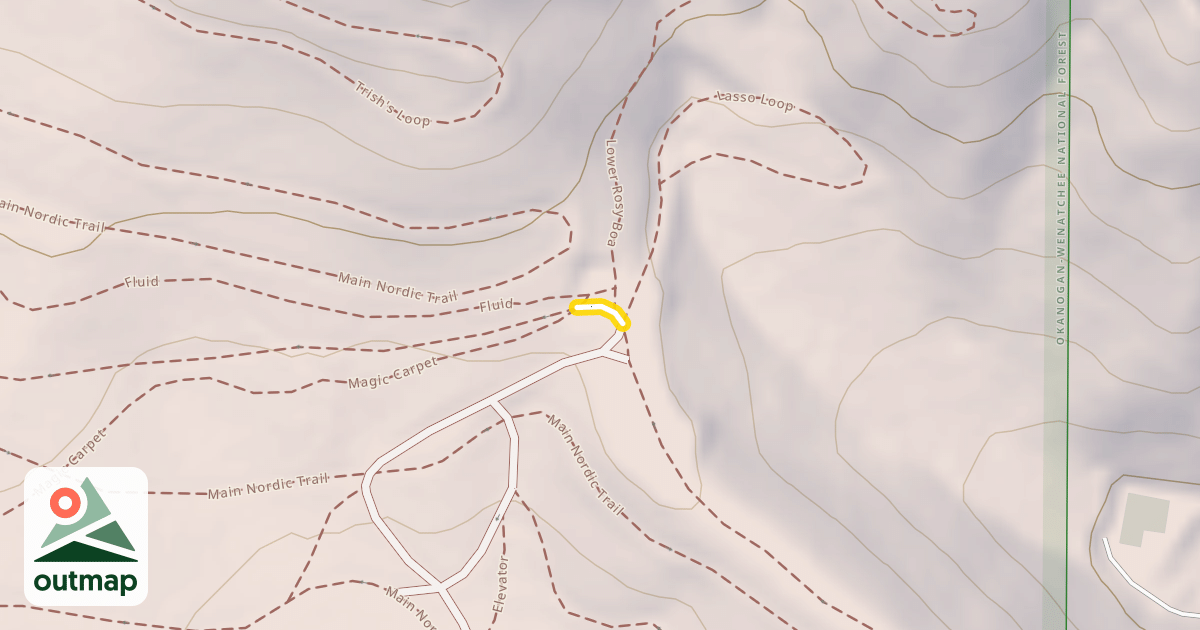 Map of Main Nordic Trail