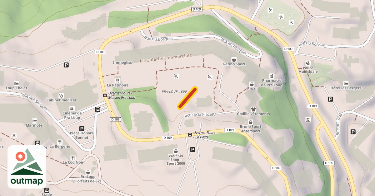 Map of Le Club Piou-Piou