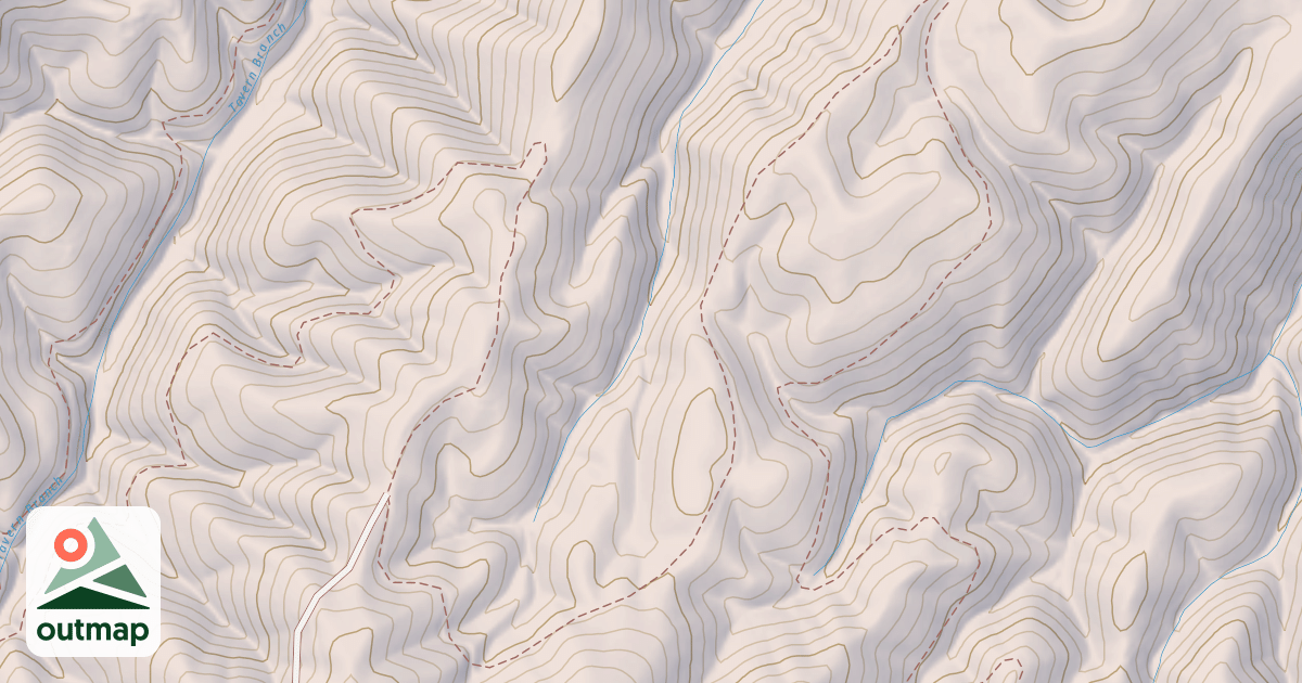 Map of MILLER RIDGE SPUR