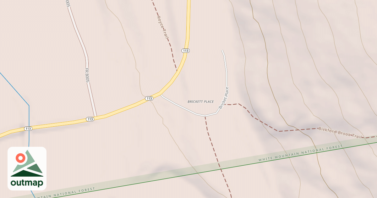 Map of BRICKETT PLACE