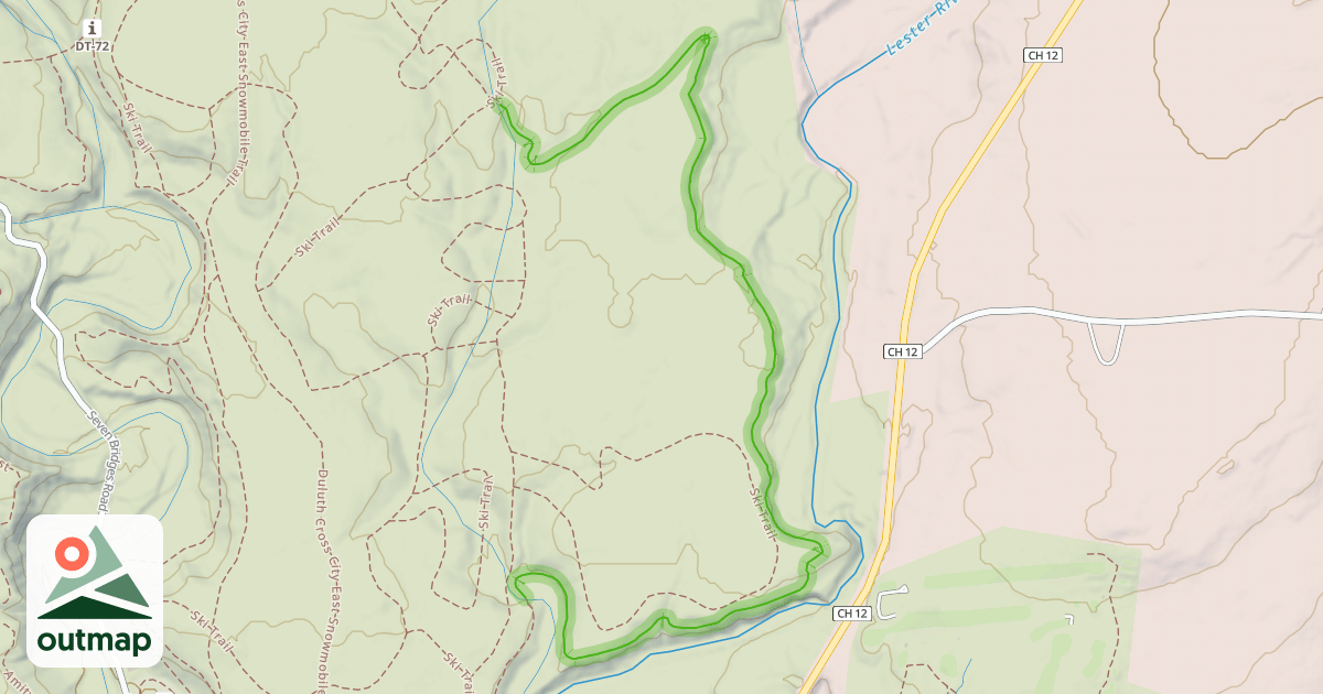 Map of Lester River Trail / Duluth Traverse