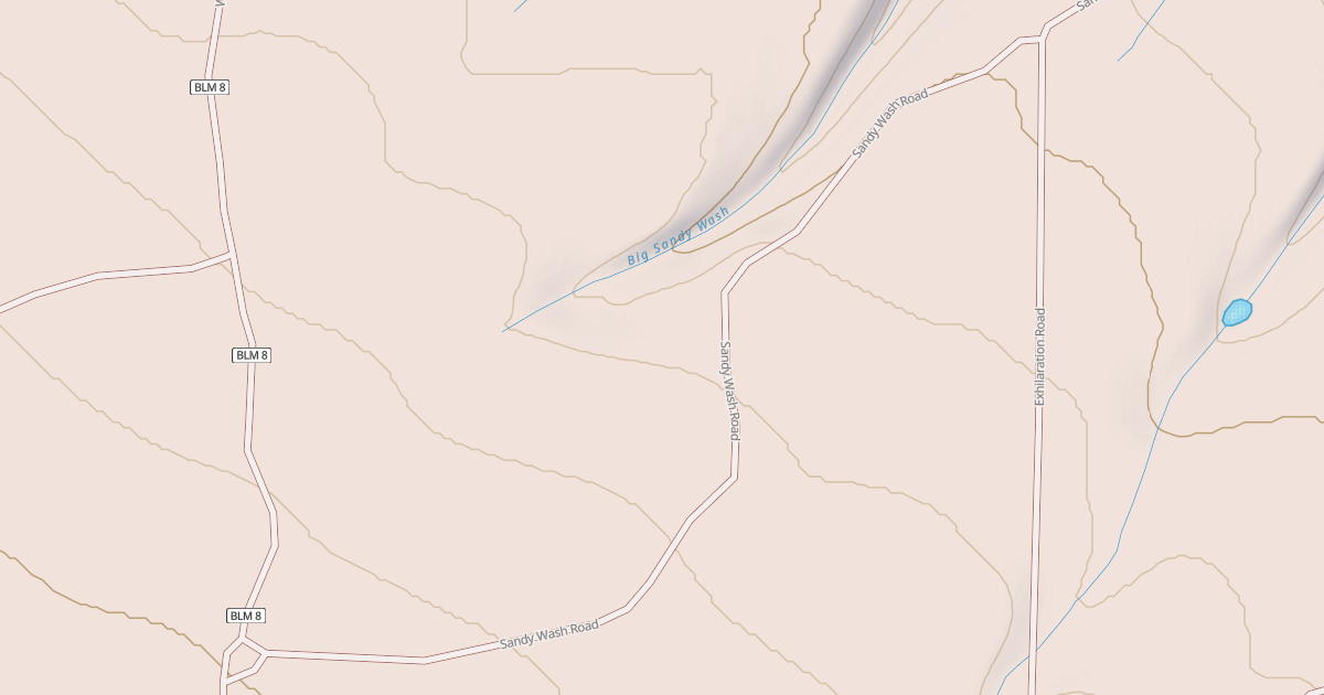 Map preview of BLM National GTLF Public Motorized Roads 67328027-b235-45bb-a66c-2dc56284506e