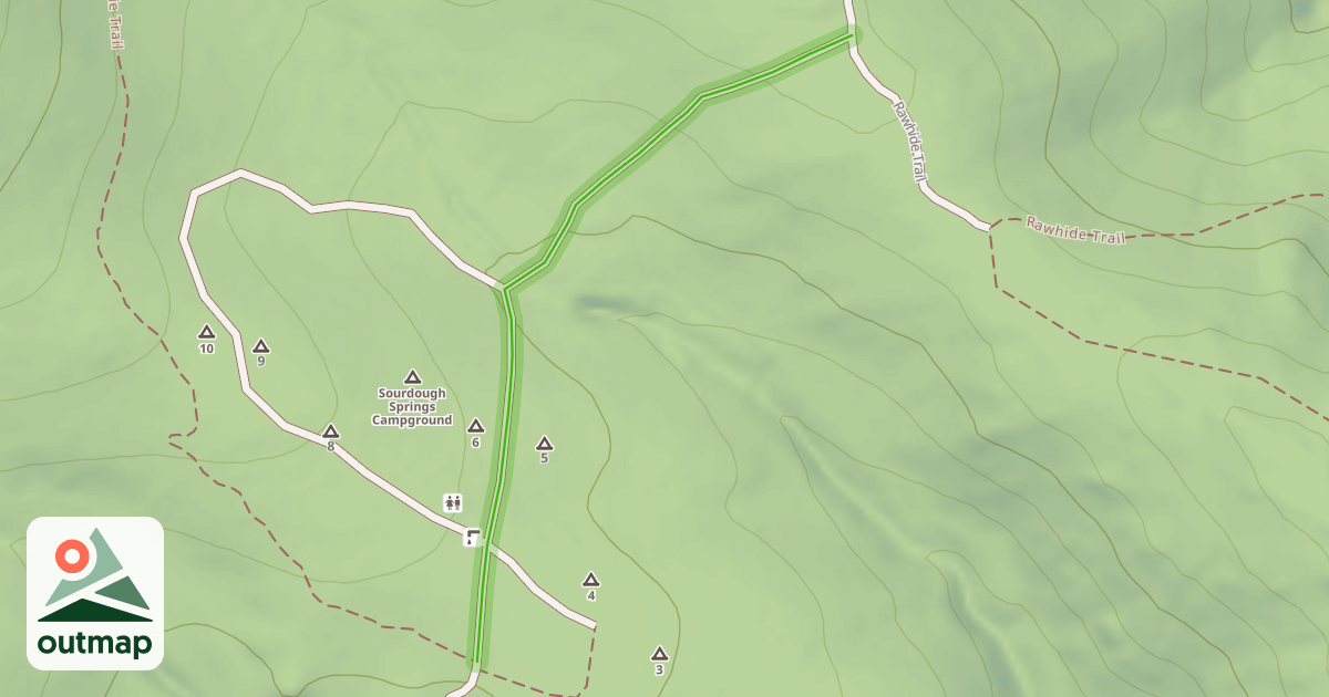 Map of Waterhole Trail