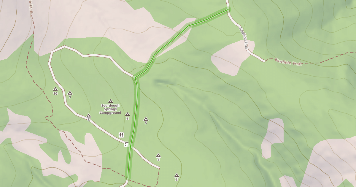 Map preview of Waterhole Trail