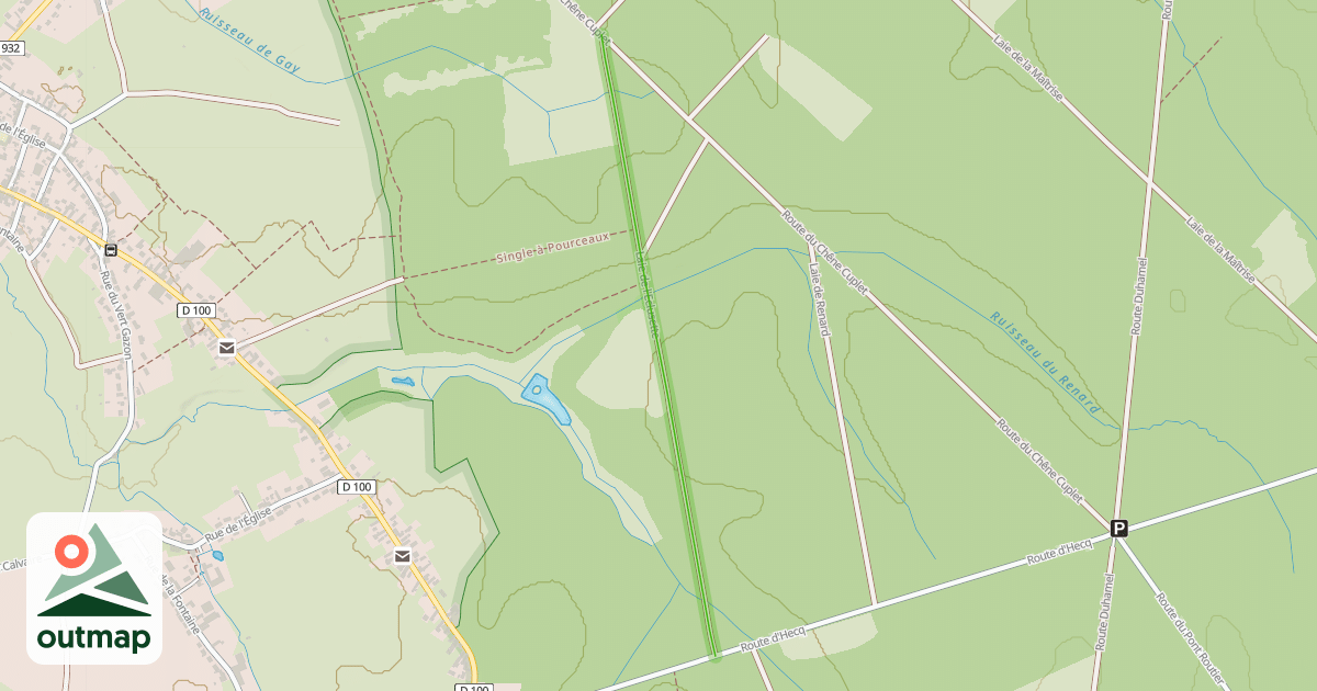 Map of Laie de l'Eclusette