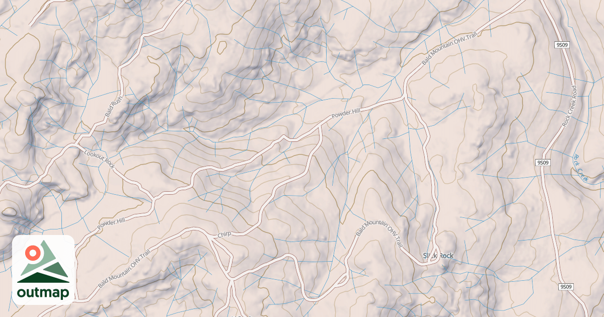 Map of Bald Mountain