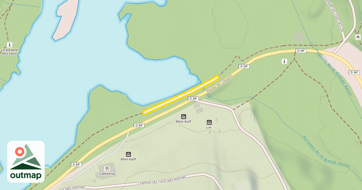 Map of Sentier du Tour du Lac