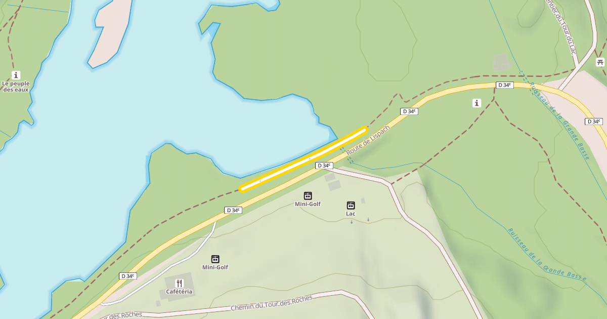 Map preview of Sentier du Tour du Lac