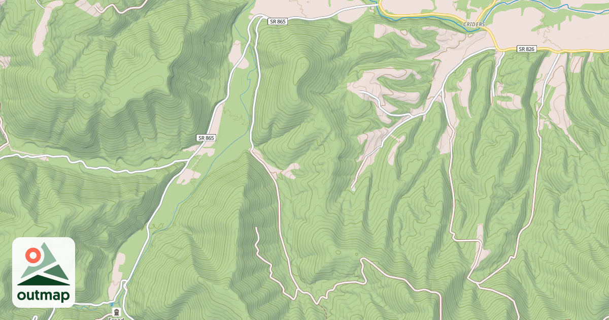 Map of SNAKE HOLLOW
