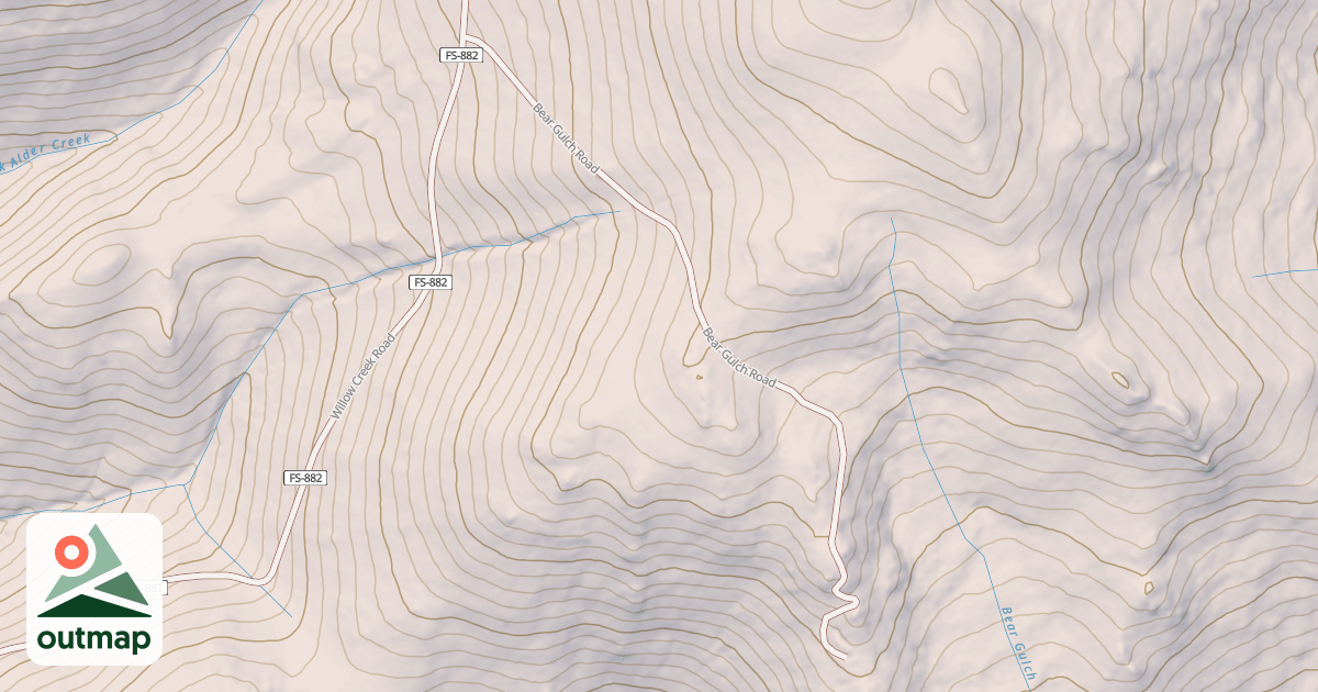 Map of BEAR GULCH
