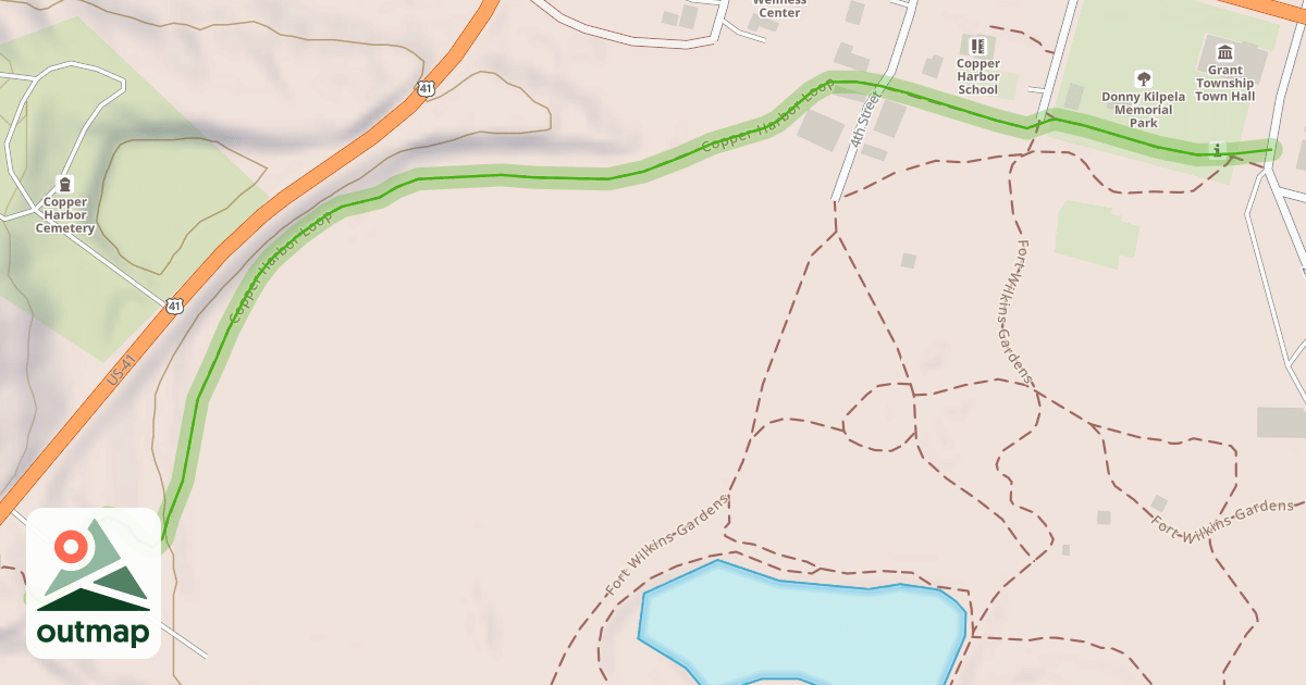 Map of Copper Harbor Loop