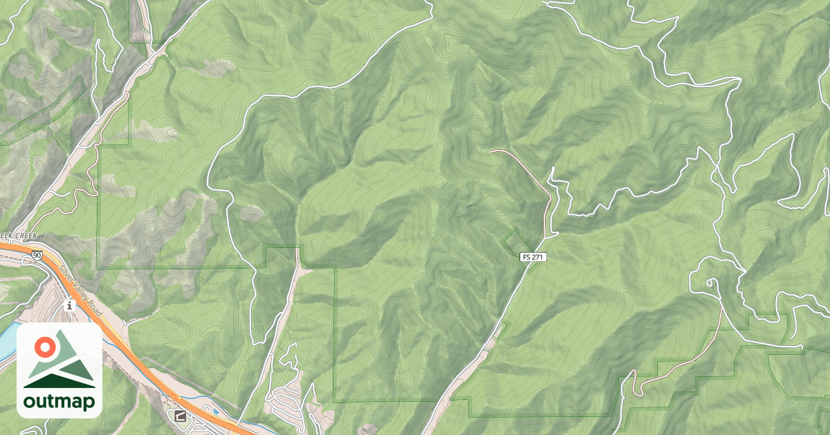 Map of Jewel Gulch