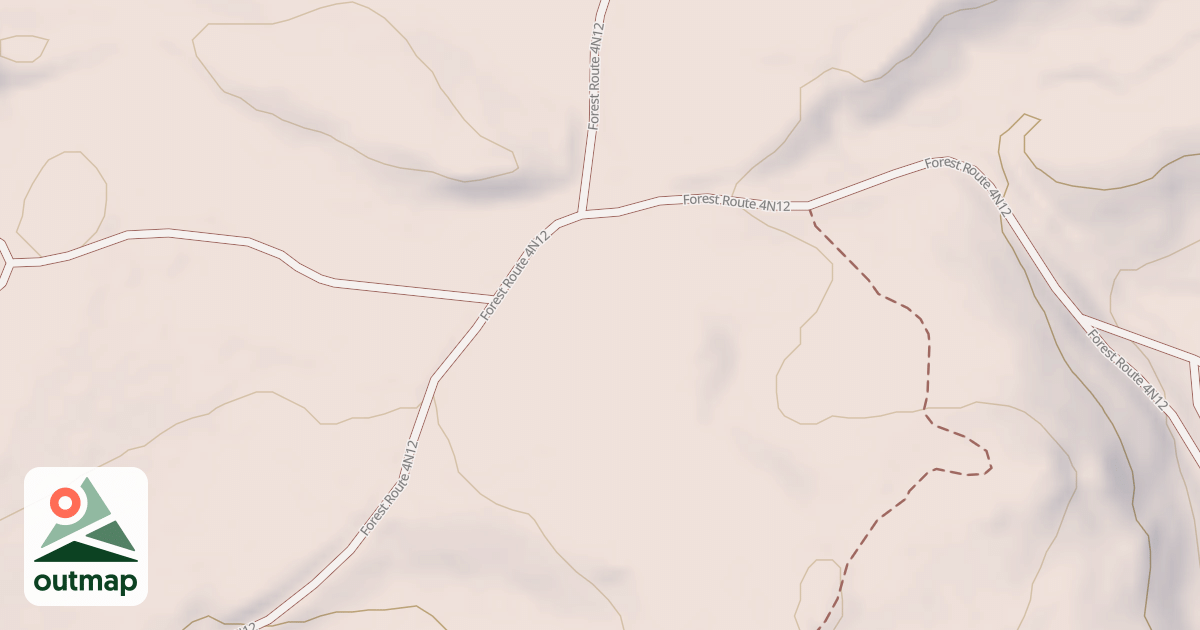 Map of USFS Motor Vehicle Use Map Trails 244099010602