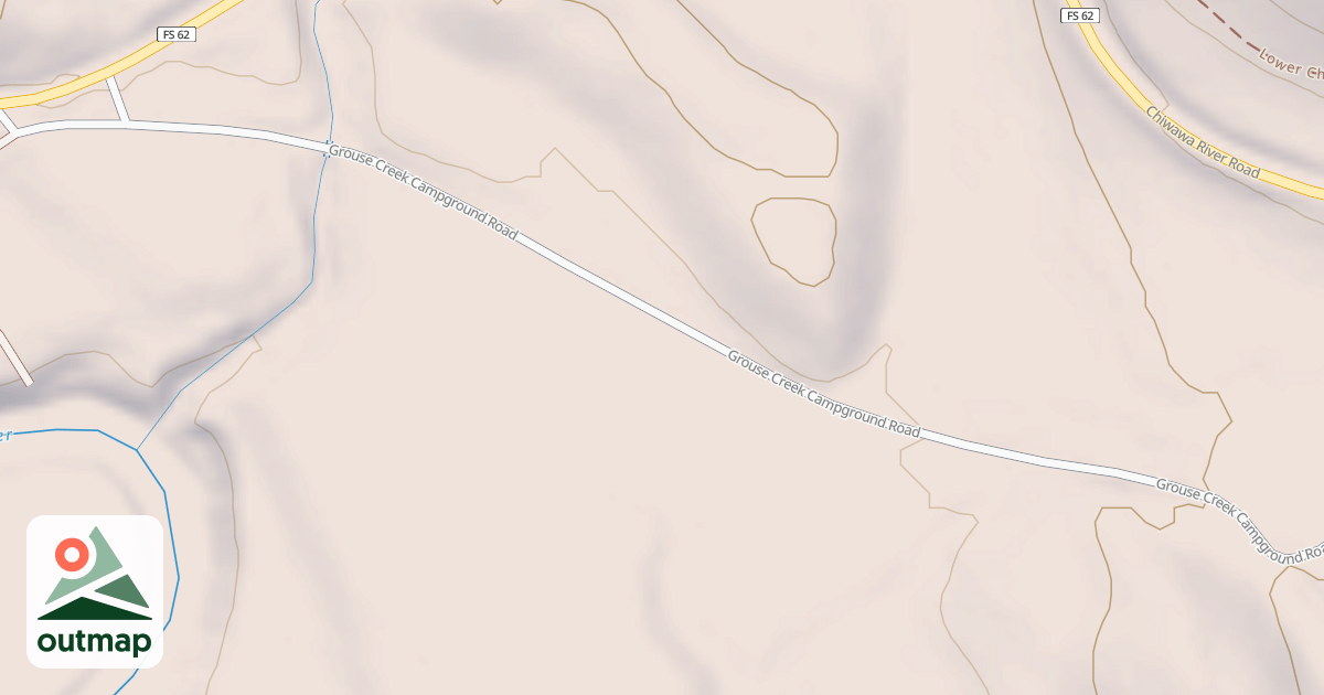 Map of GROUSE CREEK CAMPGROUND