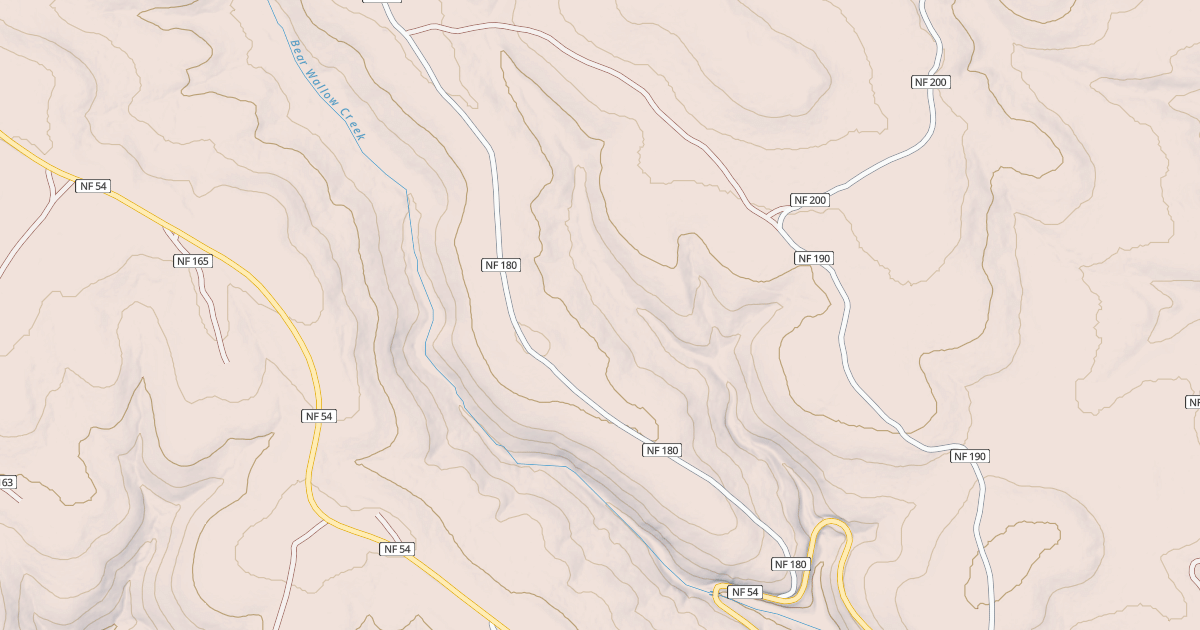 Map preview of USFS Motor Vehicle Use Map Roads {055680B0-2173-400A-8DEC-F6E3FEA5B93B}