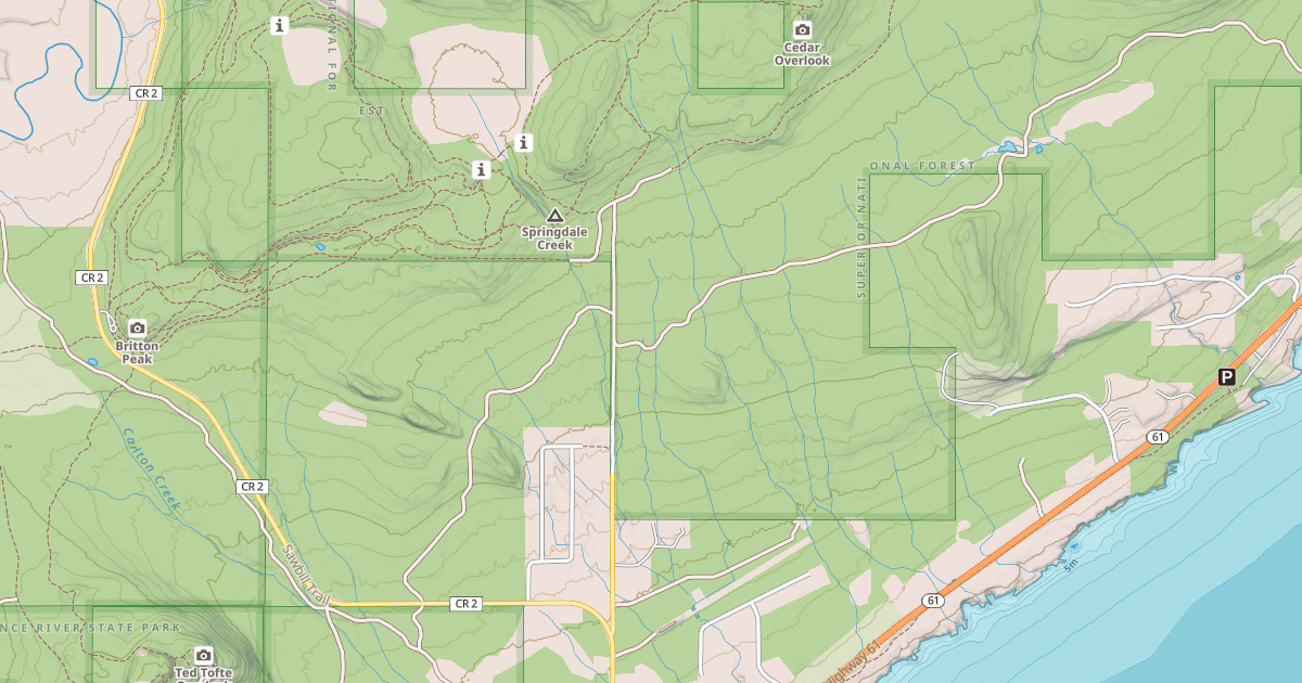 Map preview of Leveaux Snowmobile Trail