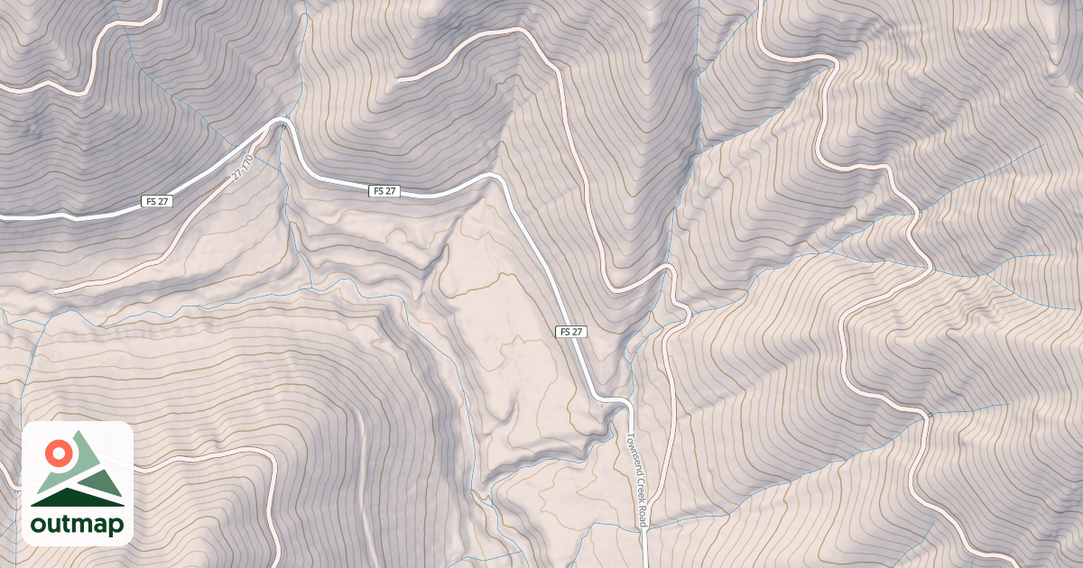 Map of USFS National Forest System Roads {D17F4DB4-47EB-407C-9AB8-3A235FD3AED4}
