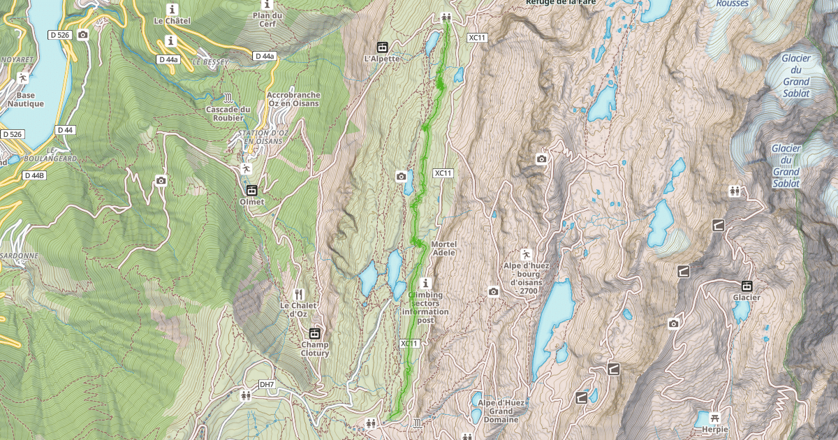 Map preview of Les Lacs