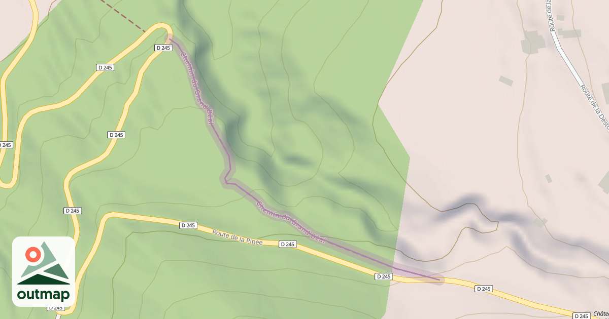 Map of Chemin du Grand Béal