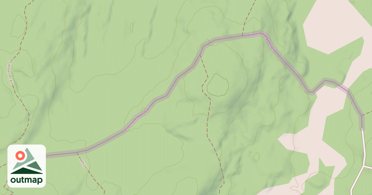 Map of Cherry Ridge Trail