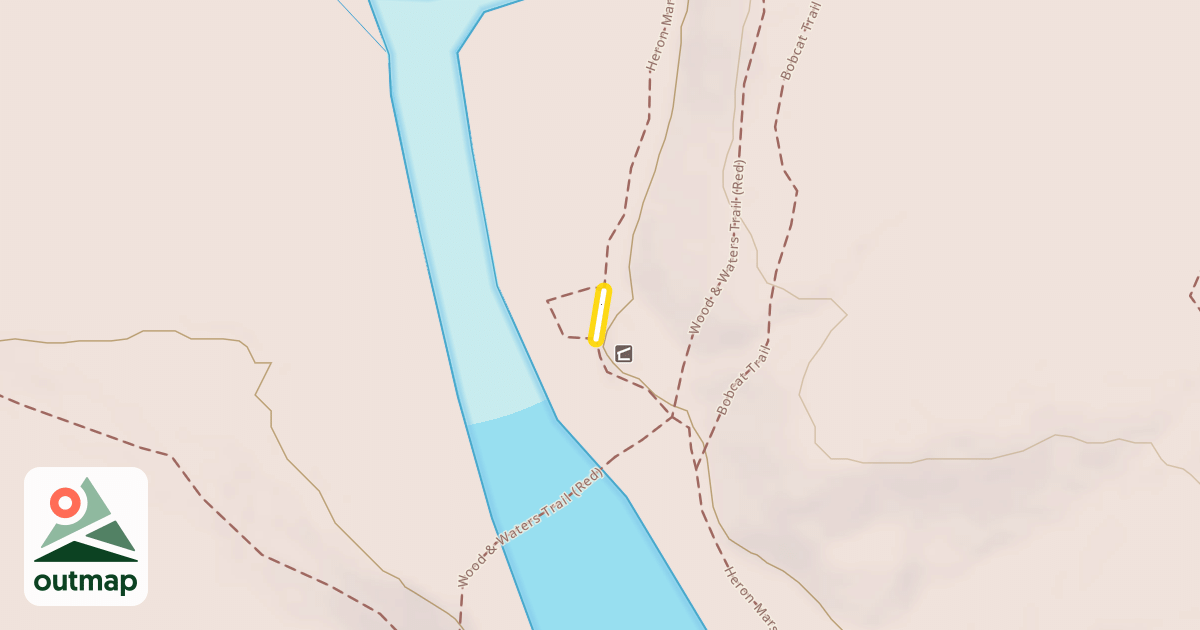 Map of Heron Marsh Trail (Gray)