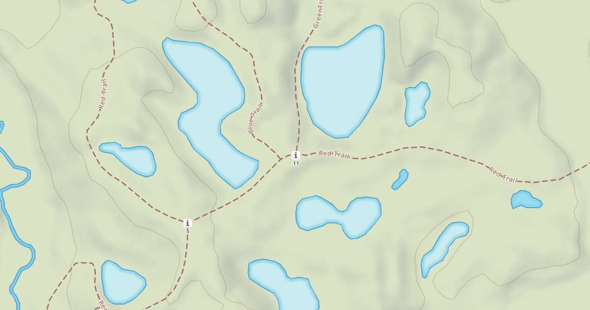 Map preview of Bald Mountain Rec. Area - Red Trail