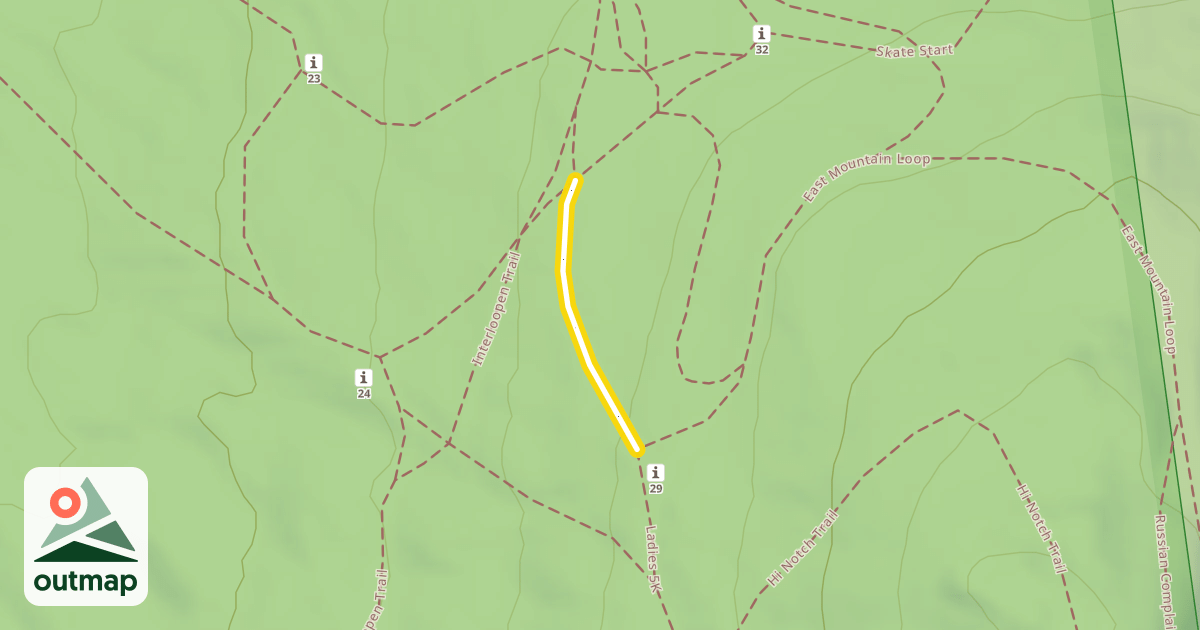 Map of East Mountain Loop