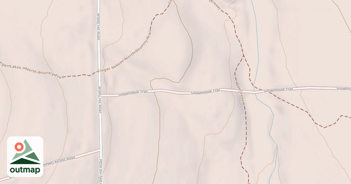 Map of Snowmobile Trail