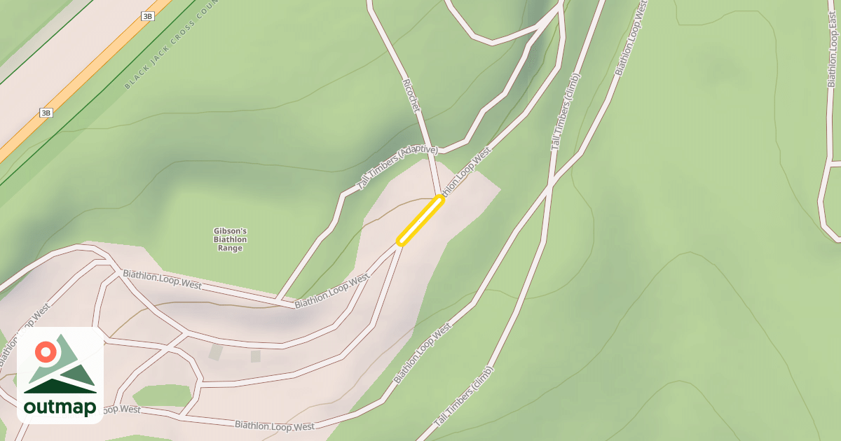 Map of Biathlon Loop West
