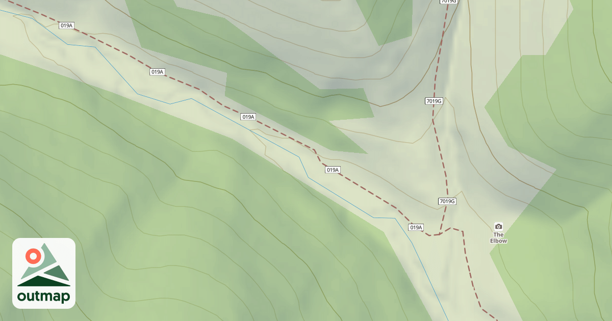 Map of Richards Hollow Elbow