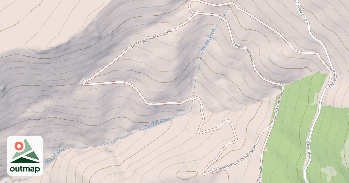 Map of LOWER PARISH PLOTS LOOP