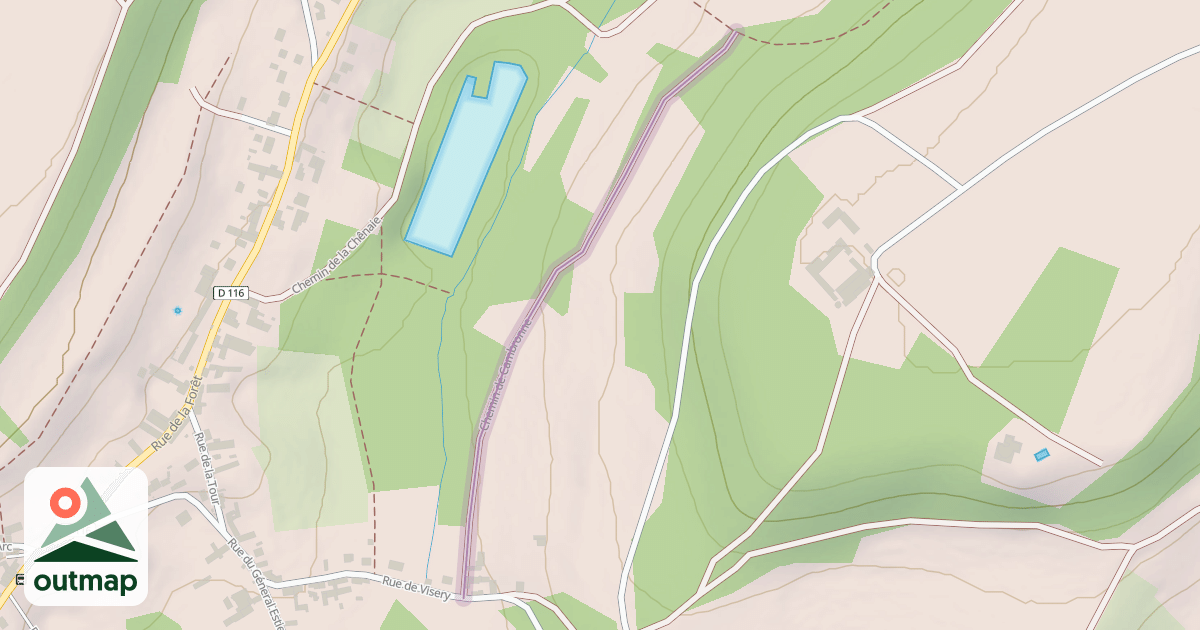 Map of Chemin de Cambronne