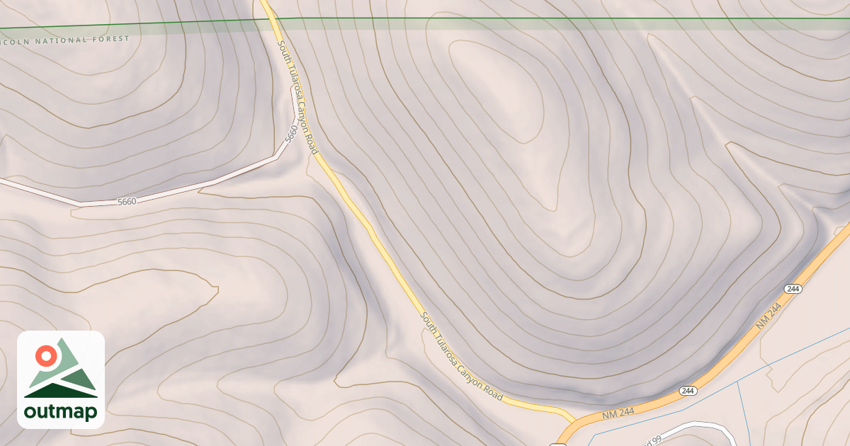 Map of DRY CANYON