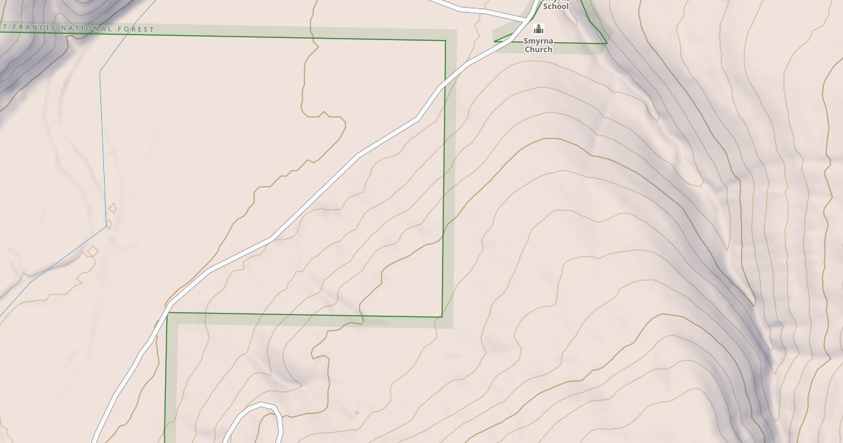 Map preview of USFS Motor Vehicle Use Map Roads {0EAB063F-85FD-4889-B71B-750D001ADD18}