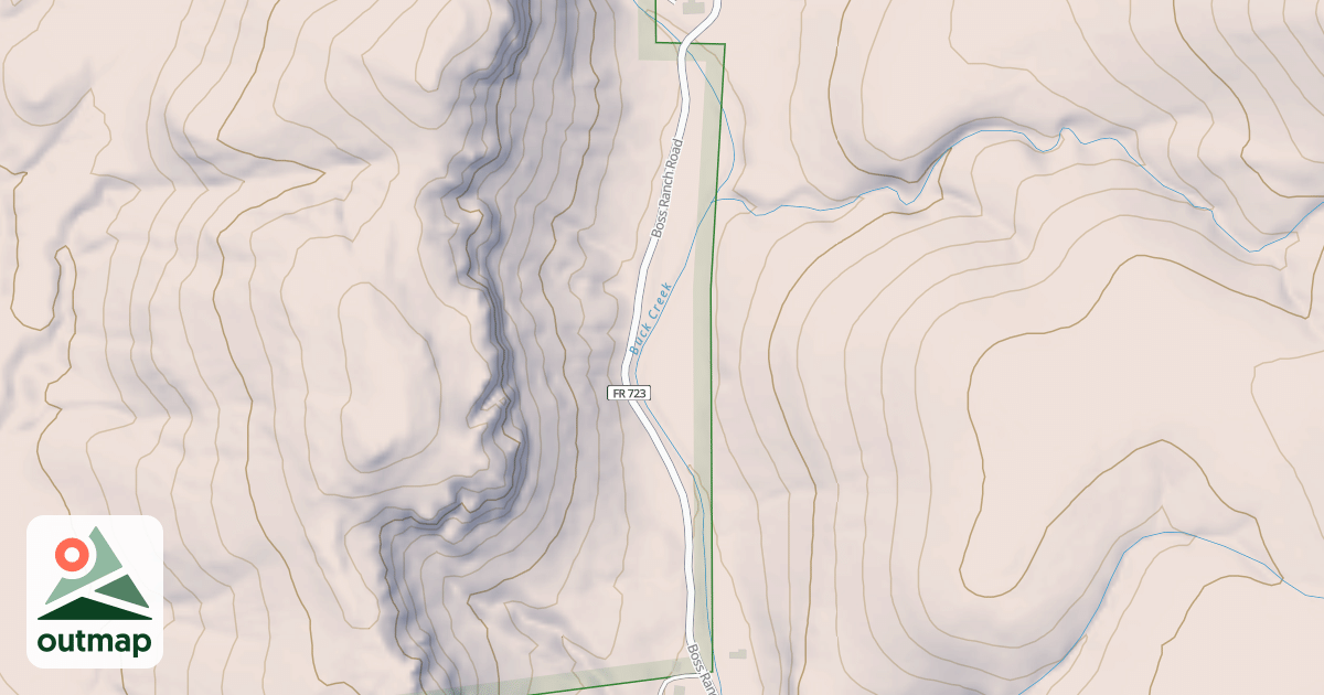Map of BUCK CANYON