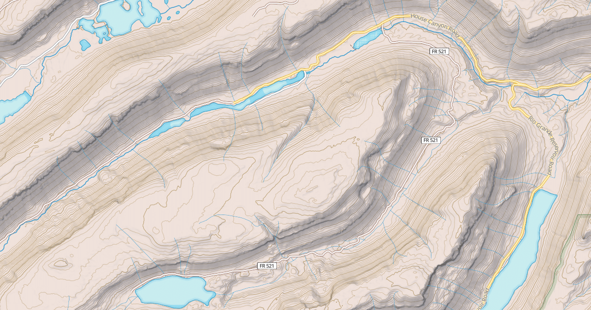 Map preview of HOUSE CANYON