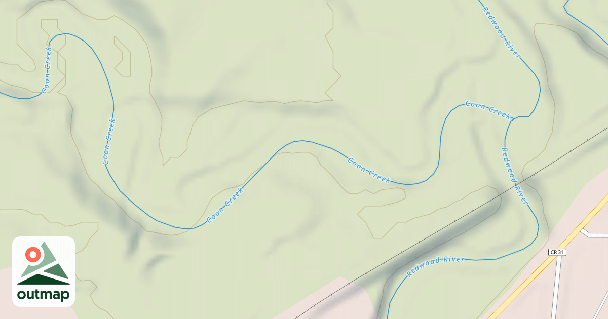 Map of Shady Oaks Native Prairie Adventure Trails