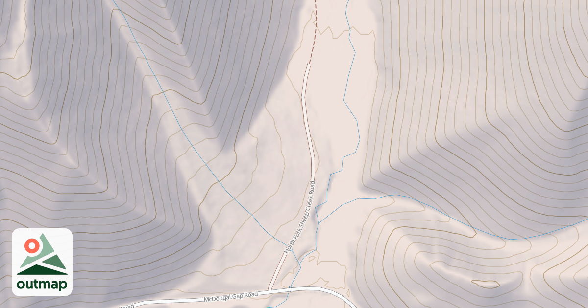Map of NORTH FORK SHEEP CREEK